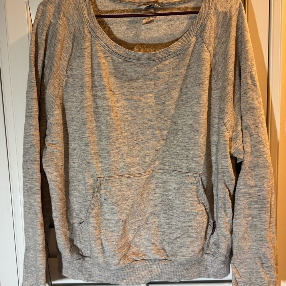 Cozy Heather Gray Women's Crew Neck Sweater